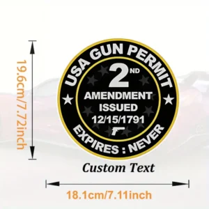 2A Permit Sticker