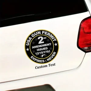 2A Permit Sticker